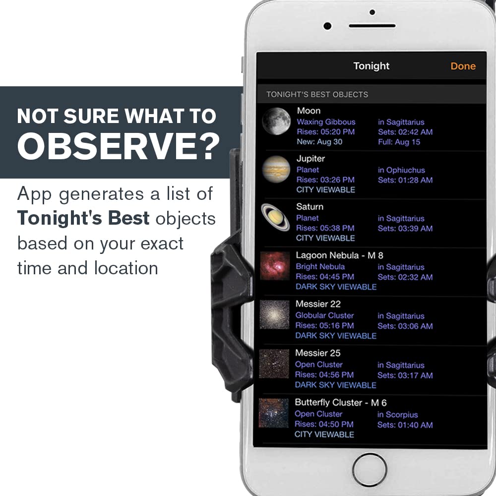 Celestron StarSense Explorer DX 130AZ App-Enabled Telescope – 130mm Newtonian Reflector with Smartphone Dock & StarSense App – iPhone & Android Compatible – Easy-to-Use for Beginners