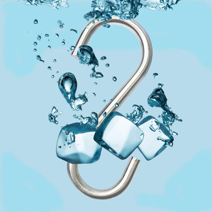 Heavy Duty S Hooks, Large 304 Stainless Steel Metal Hook, Rust Proof for Garden Outdoor Tools