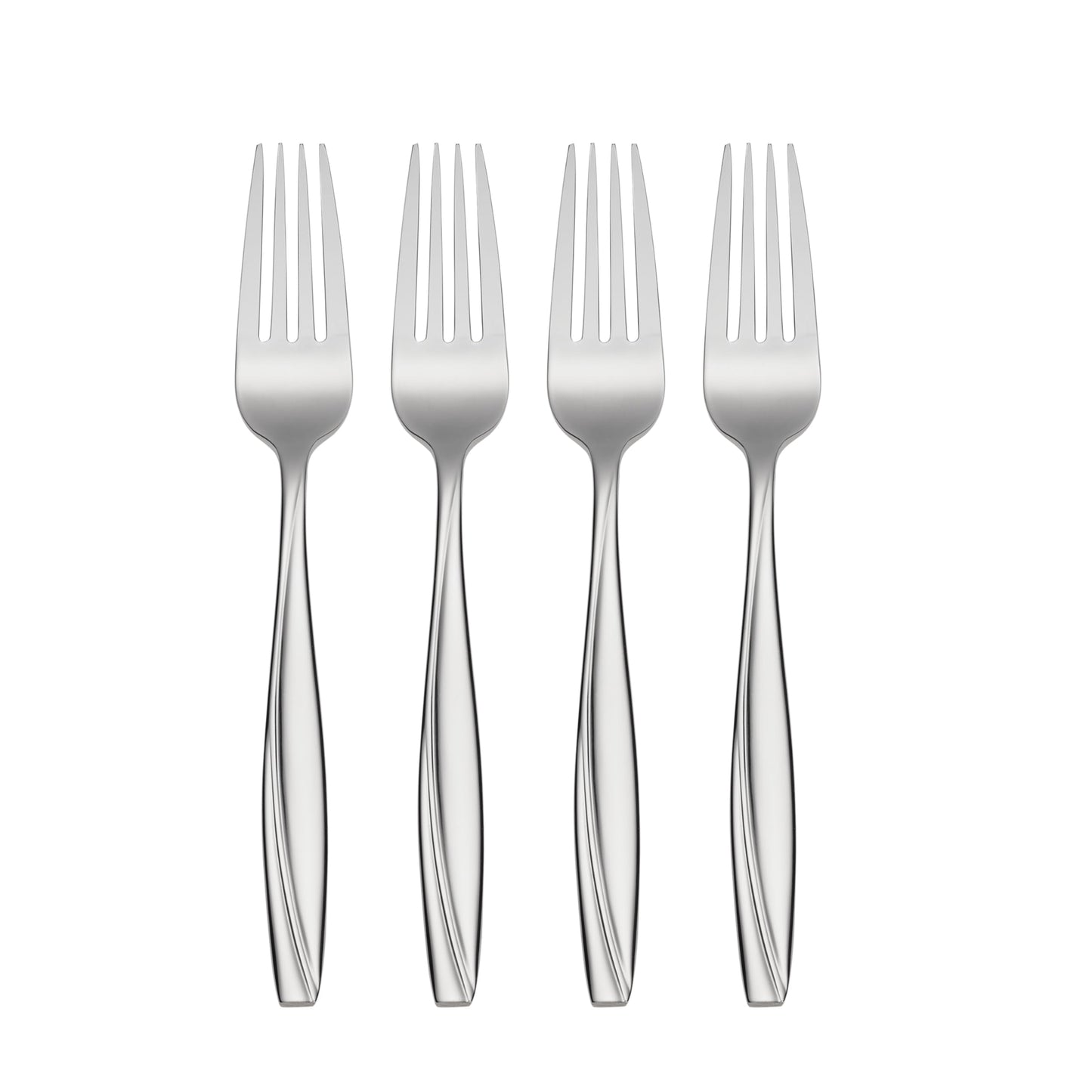 Oneida Camlynn Everyday Flatware Dinner Forks 18/0 Stainless Steel, Set of 4, Silver