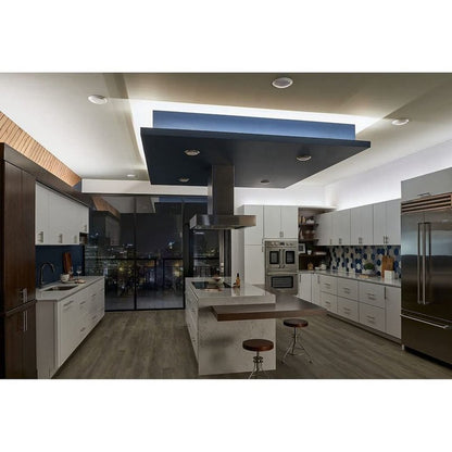 Kichler Horizon 7.5" LED 4000K Downlight in White for Hallway, Living Room Bedroom, Dining Room and Kitchen, (7.4" Dia x 1.25" H) 43848WHLED40T