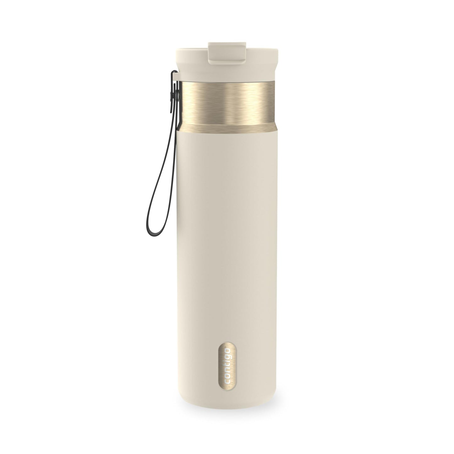 Contigo DualSip 24 oz Stainless Steel Vacuum-Insulated Water Bottle with Carry Strap & 2-in-1 Leakproof Lid (Straw or Spout), BPA-Free & Lead-Free, Dishwasher Safe