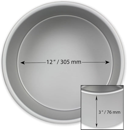 PME Professional Round Aluminum Baking Pan 12 x 3 in