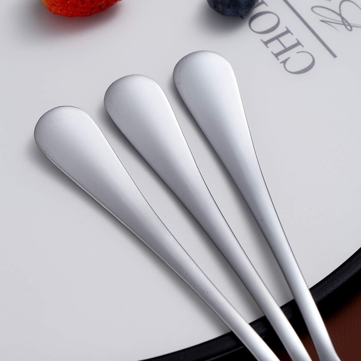 Dinner Forks Set of 6, Berglander 7.9" Stainless Steel Shiny Mirror Fork Set, Sturdy and Dishwasher Safe