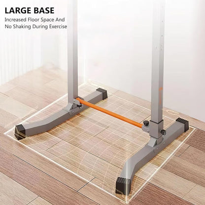 Wrobelax Power Tower, Multi-Function Pull Up Station Foldable Pull Up Bar Station Workout Equipment Height Adjustable for Home Gym Full Body Strength Training Max Load 1100lbs