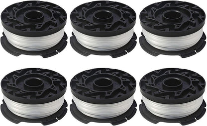 THTEN AF-100 String Trimmer Spool - 30ft 0.065" Refills for Black & Decker Models | 6 Pack