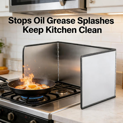Splatter Screen, splatter guard for frying pan, grease splatter guard oil splatter guard, Heat Resistant Stove Top Shield, Stops Oil Grease Splashes, Safer Frying Pan Cooking Anti-Splash Protection