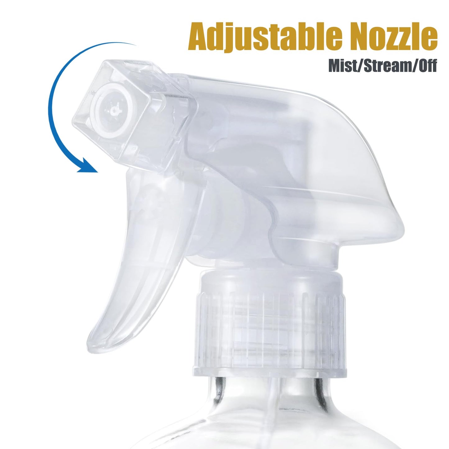 JohnBee Glass Spray Bottles with Silicone Sleeve, 2 Pack16 oz Empty Refillable Containers with Adjustable Spray Nozzles, Spray Bottles for Hair, Cleaning Solutions and Plants Pale Yellow&Grey
