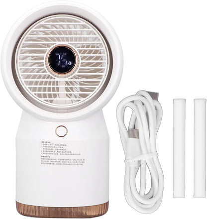 ENZZ Car Air Conditioner, USB Powered, Fast Cooling, Mini Camping Air Conditioner for Home, Office, Car