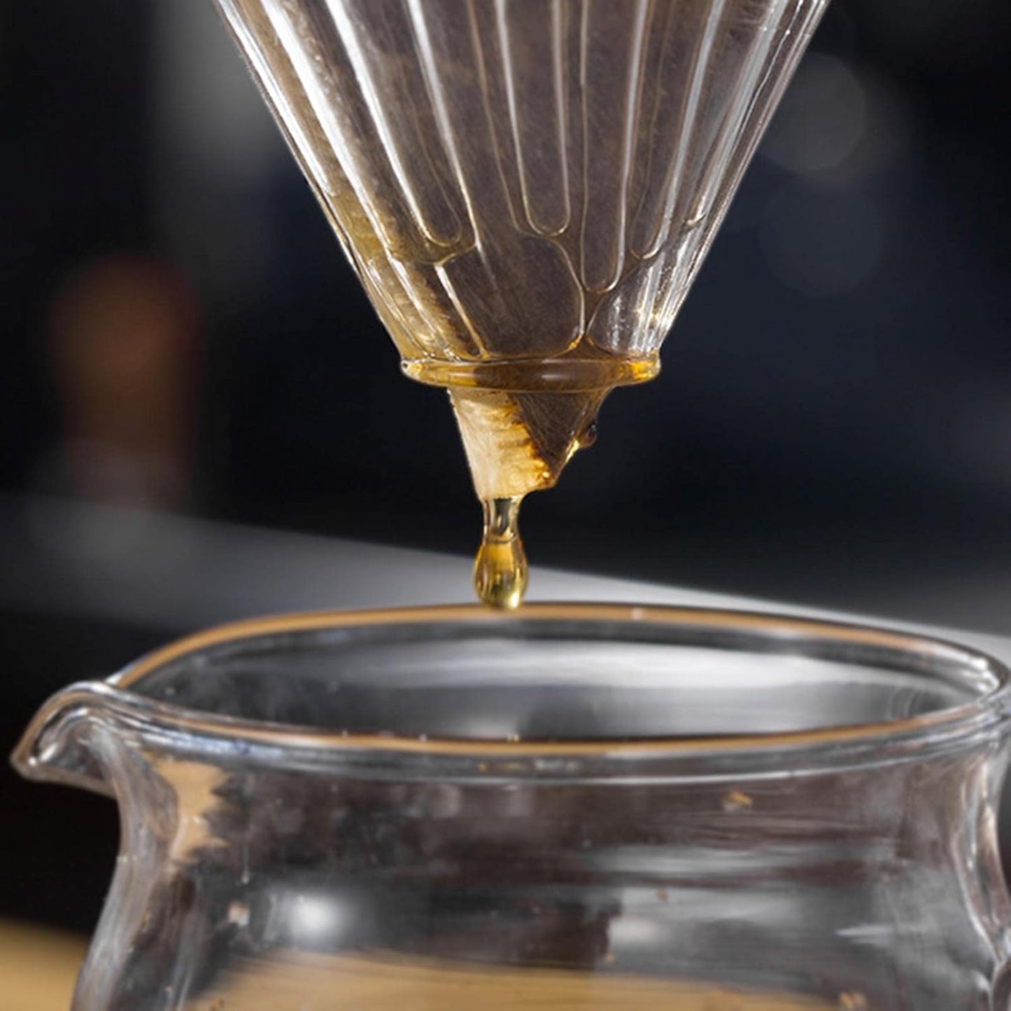 Glass Coffee Filter Cone, Pour Over Coffee Dripper for Home, Cafe, Restaurants, Strong Flavor Brewer