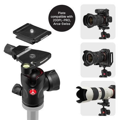 Manfrotto Befree Advanced AS, Camera Travel Tripod Kit, Twist Lock, Compatible with Arca-Swiss, Portable and Compact, Ball Head, Carbon Tripod for DSLR, Mirrorless, Camera Accessories