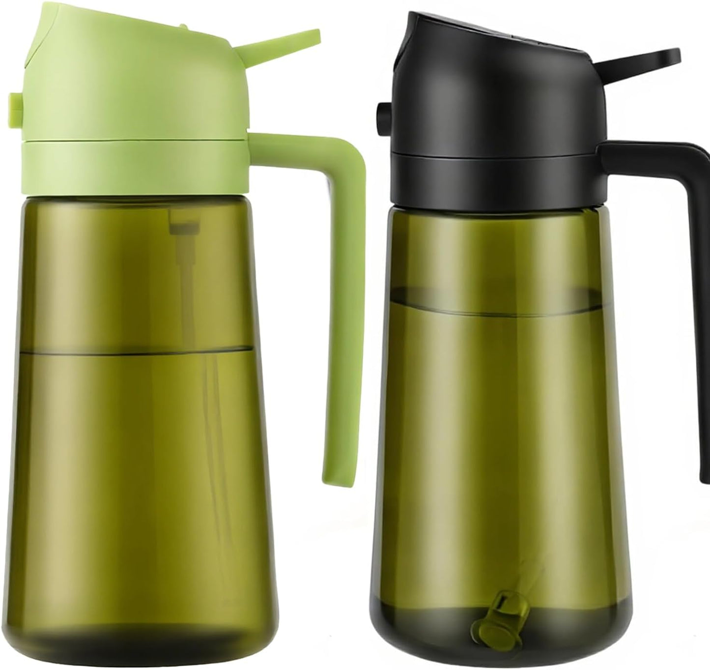 16oz,2 1 470ml (2PCS-Light-Proof Aovdy Oil Sprayer for Cooking in Olive Oil Dispenser and Oil Sprayer - Olive Bottle