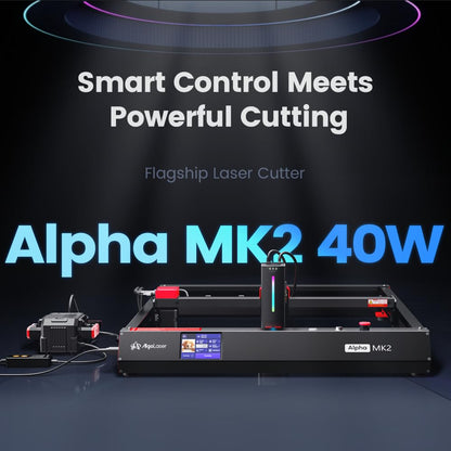 Algolaser 40000mW Laser Engraver Machine - Laser Cutter/Engraver with Air Assist Kit - Laser Engraving Machine with 3.5" Smart Touchscreen & AlgoOS System,Laser Engraver for Metal,Wood,Acrylic
