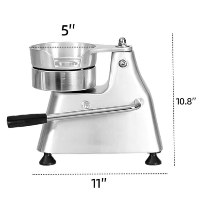 JOHAKYU 3 - in - 1 Commercial Burger Patty Maker, Hamburger Beef Patty Press Stainless Steel Bowl, Heavy - Duty Meat Forming Processor(4/5/6 - inch), Burger Machine with 1200 Pcs Patty Papers