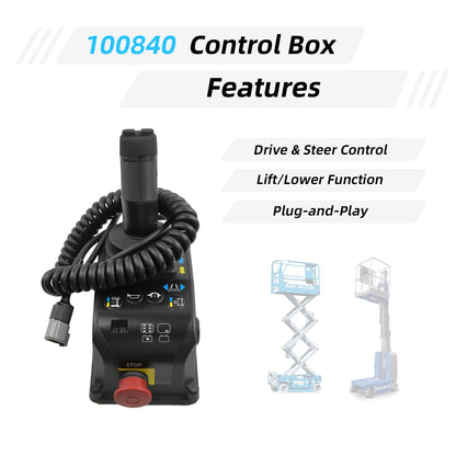 SAIYIS 100840 100840GT Control Box 4 Button for Genie Scissor Lift GS-1530 GS-1532 GS-1930 GS1932 GS-2032 GS-2046 GR-12 GR-15 GR-20 GRC-12