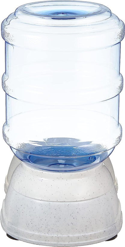 Amazon Basics Gravity Pet Water Dispenser for Cat and Dog, Easy to Clean, 1 Gallon Capacity, Small, Gray