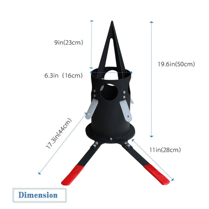NULTRUMA Big Bag Dispenser Bulk Bag Unloader Dischargers for Farms Construction Industry(Black)