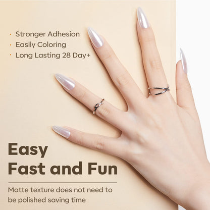 modelones 9 in One Gel Nail Glue Brush On Nail Glue 15 ml for Tips, Rhinestones, Base Coat, Blooming Art Gel Kit for Press on Nails Acrylic Tips U V Lamp Needed 2Pcs