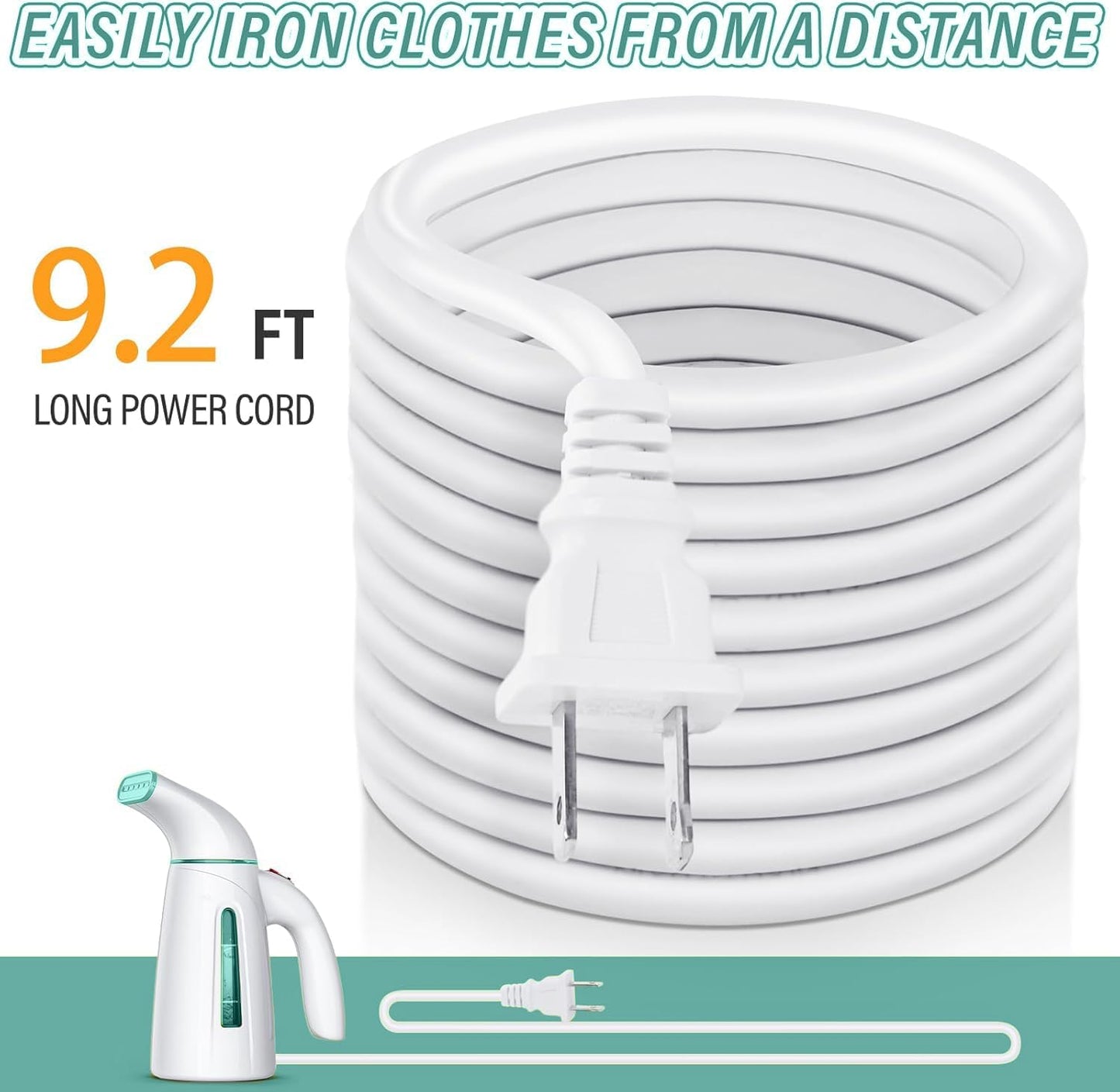 OGHom Portable Handheld Clothes Steamer - 240ml Capacity, 700W Fast Heat Up in Cyan