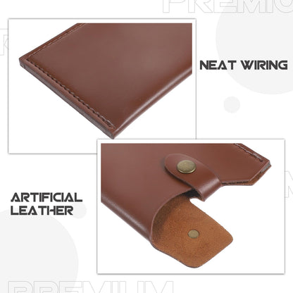 Mobestech Artificial Leather Kitchen Knife Cover Protective Case for Chef and Meat Cleavers Compact Knife Protector with Stylish Design 9.76X4.72In