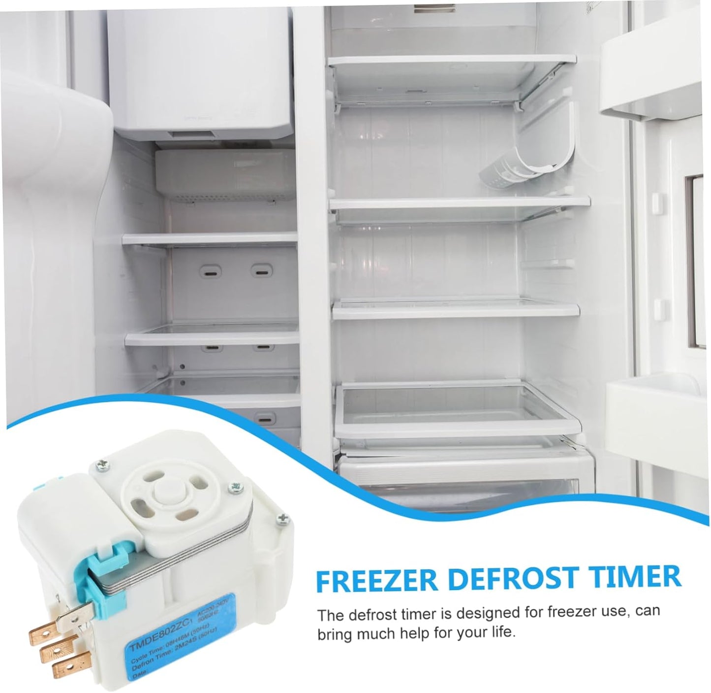HEMOTON Refrigerator Defrost Timer, Electronic Defrost Timer for Kitchen Fridge Defrost Timing Tools