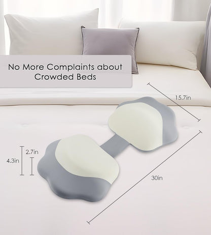 Memory Foam Pregnancy Pillows for Sleeping, Side Sleeper Maternity Pillow Support for Back Belly HIPS, Adjustable Wedge Pillow for Pregnant Women, Side Sleeping Pregnant Pillows with Pillowcase