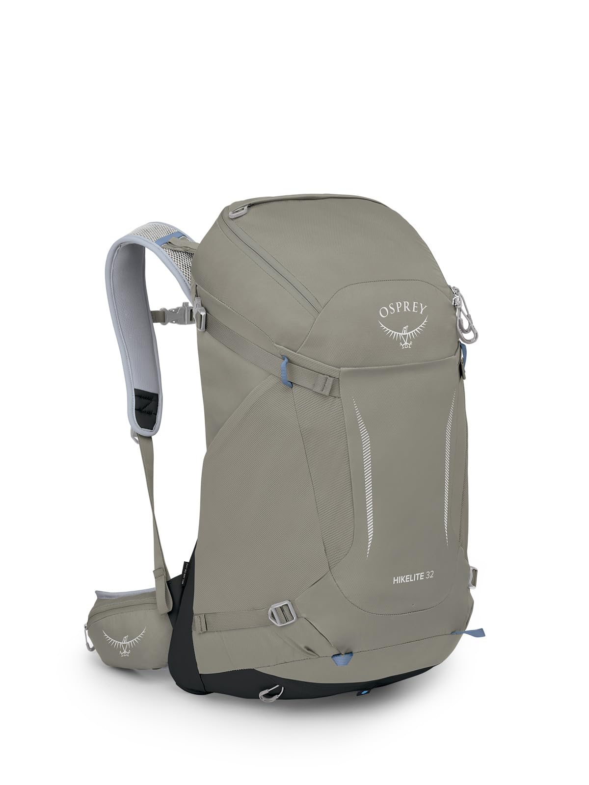 Osprey Hikelite 32L Unisex Hiking Backpack, Tan Concrete, Small/Medium