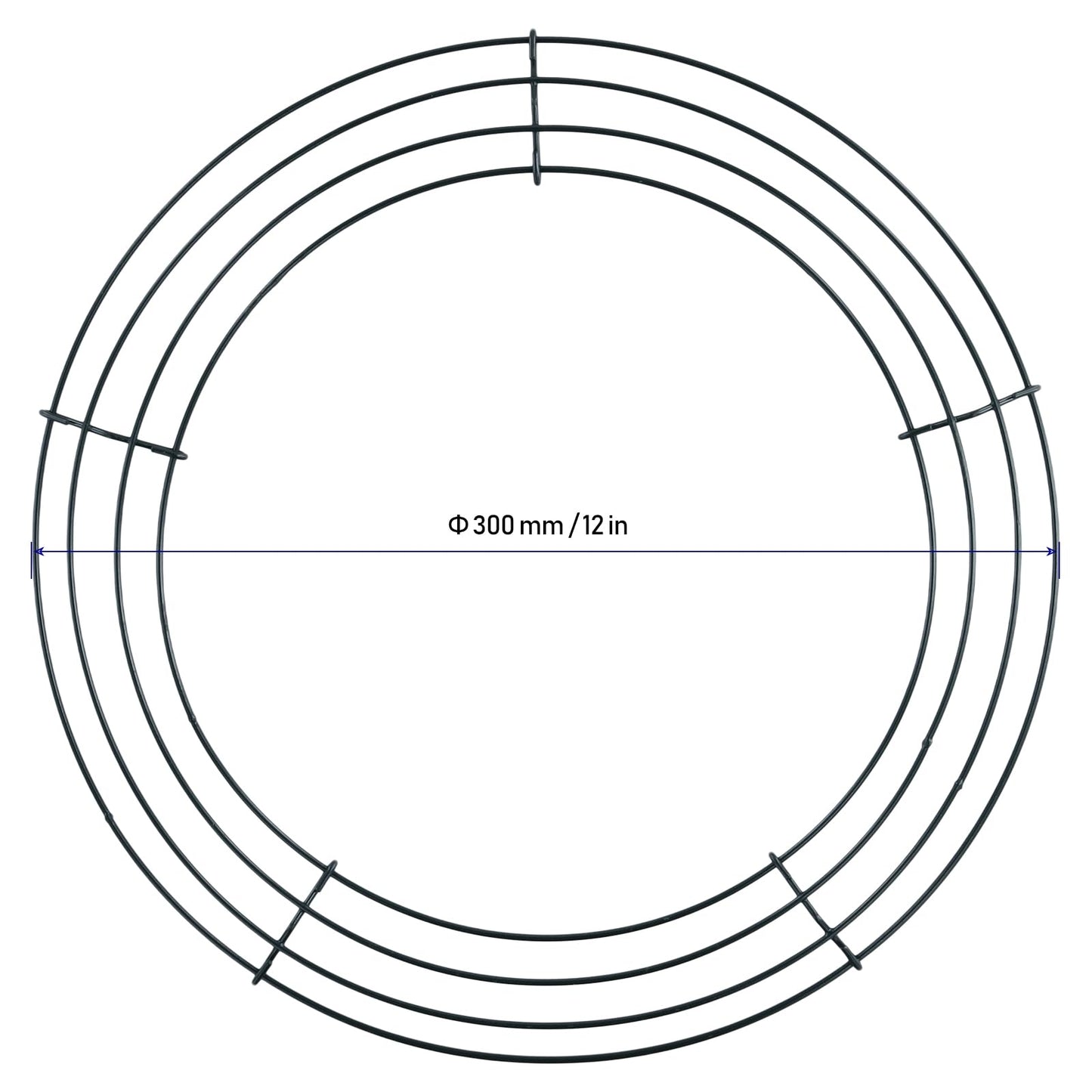 KINJOEK 15 Pack 12 Inch Wire Wreaths Frames, Wreath Forms Wreath Rings, Round Wire Frames for Wreaths, Christmas Decoration