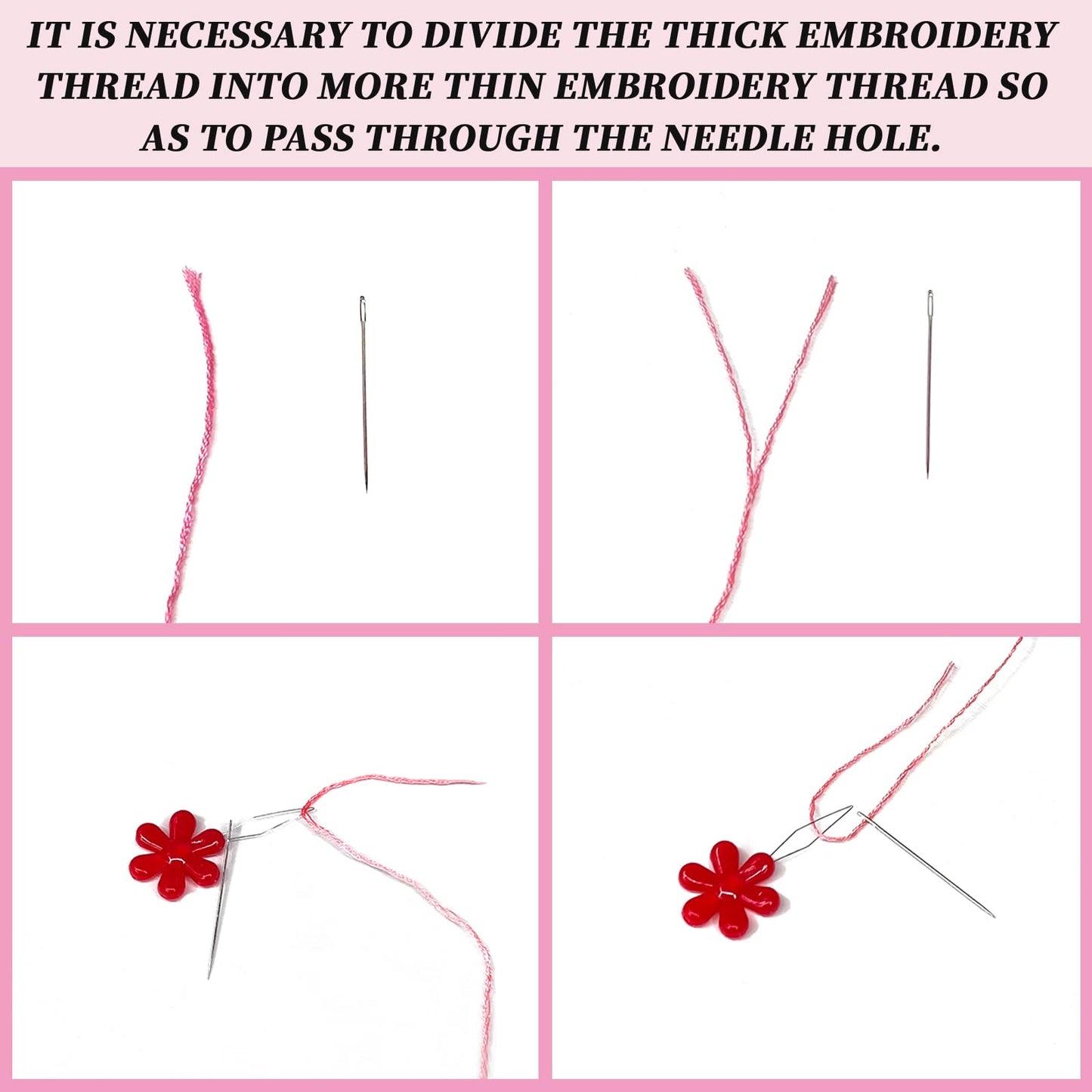 INFUNLY 6 PCS Book and Flower Embroidery Kits for Beginners DIY Cross Stitch Starter Sets for Adults with Instructions Book Cacti Pattern Birds Needlepoint Kits with Embroidery Cloth Hoops Tools