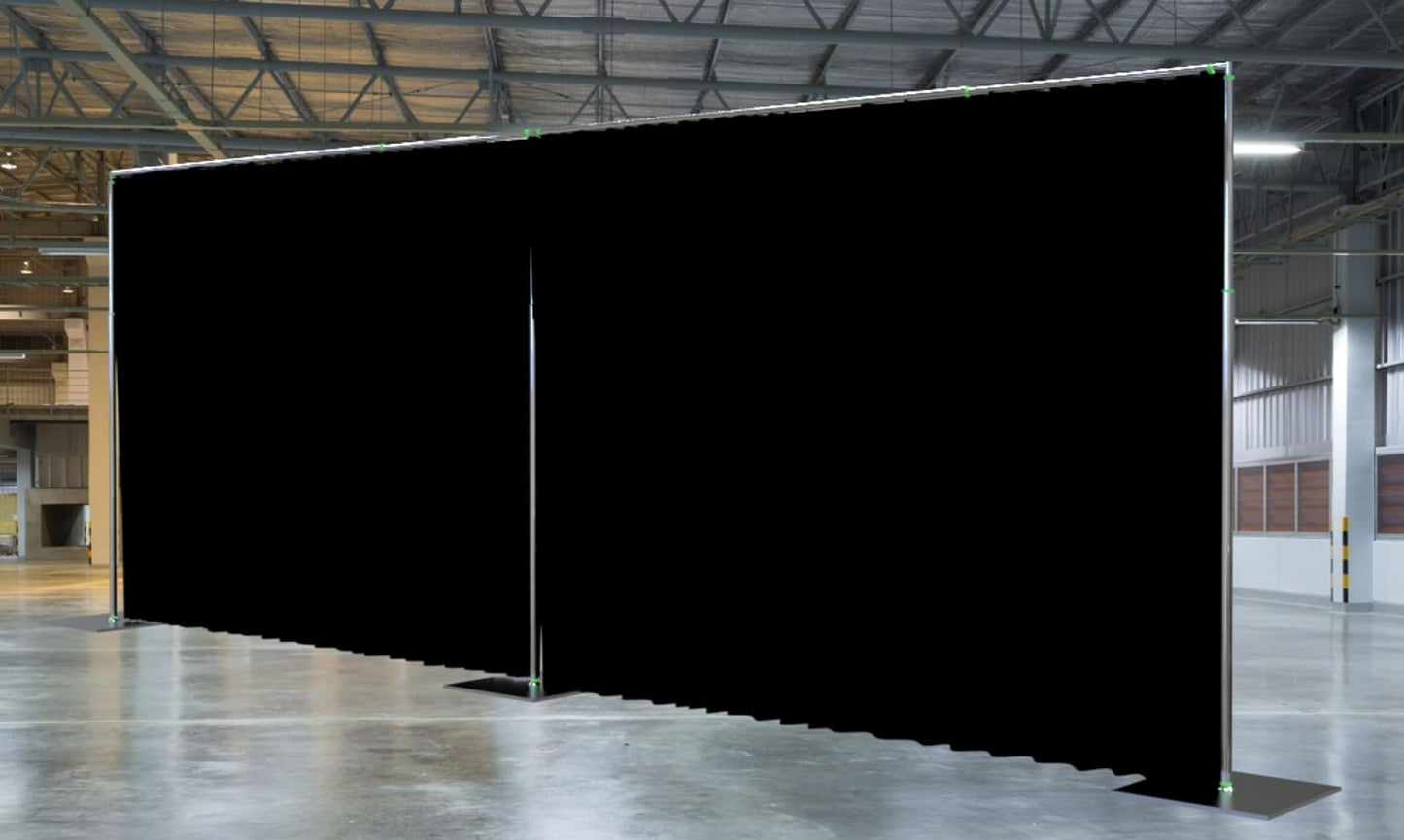 Backdrop Stand Kit Adjustable Heavy Duty Portable 10FT X 20FT Pipe and Drape Quick Set Up for Wedding&Party&Event&Photography&Show&Display (No Drape) ，But Not for Flower Walls/TVs/Heavy Items