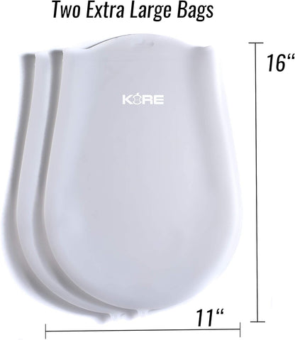 AppleKoreLiving Sous Vide Reusable Silicone Bags | Set of 2 Extra Large BPA Free Bags for Sous Vide Cooking