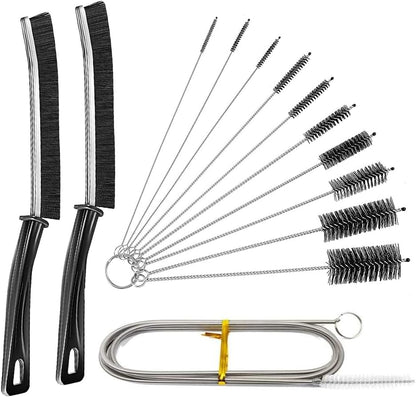 Multifunctional Pipe Cleaners Tool Set: Crevice Brushes, Pipe Tube Brush, Detailing Brush, and Gap Cleaning Brush for