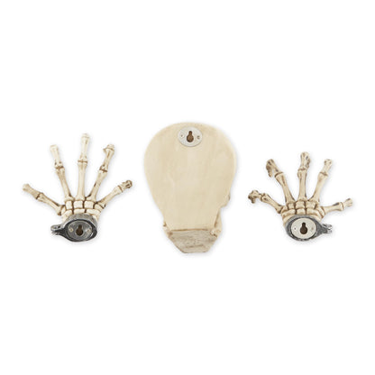 Dragon Crest Skeleton Wall Decor Set 3.87x3x5.75