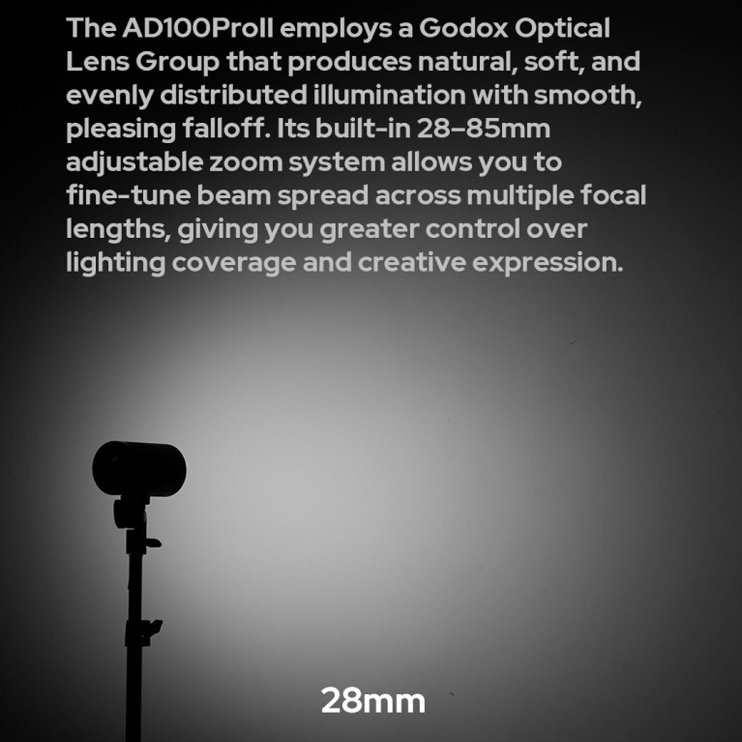 Godox AD100 Pro II AD100Pro II 100Ws Flash, 490 Full Power Flashes, 0.01-1.5s Recycling, 2W LED Model Light, 1/8000s HSS, 2.4G Wireless, Pocket Flash Strobe for DSLR Cameras (Godox AD100 Pro Upgrade)