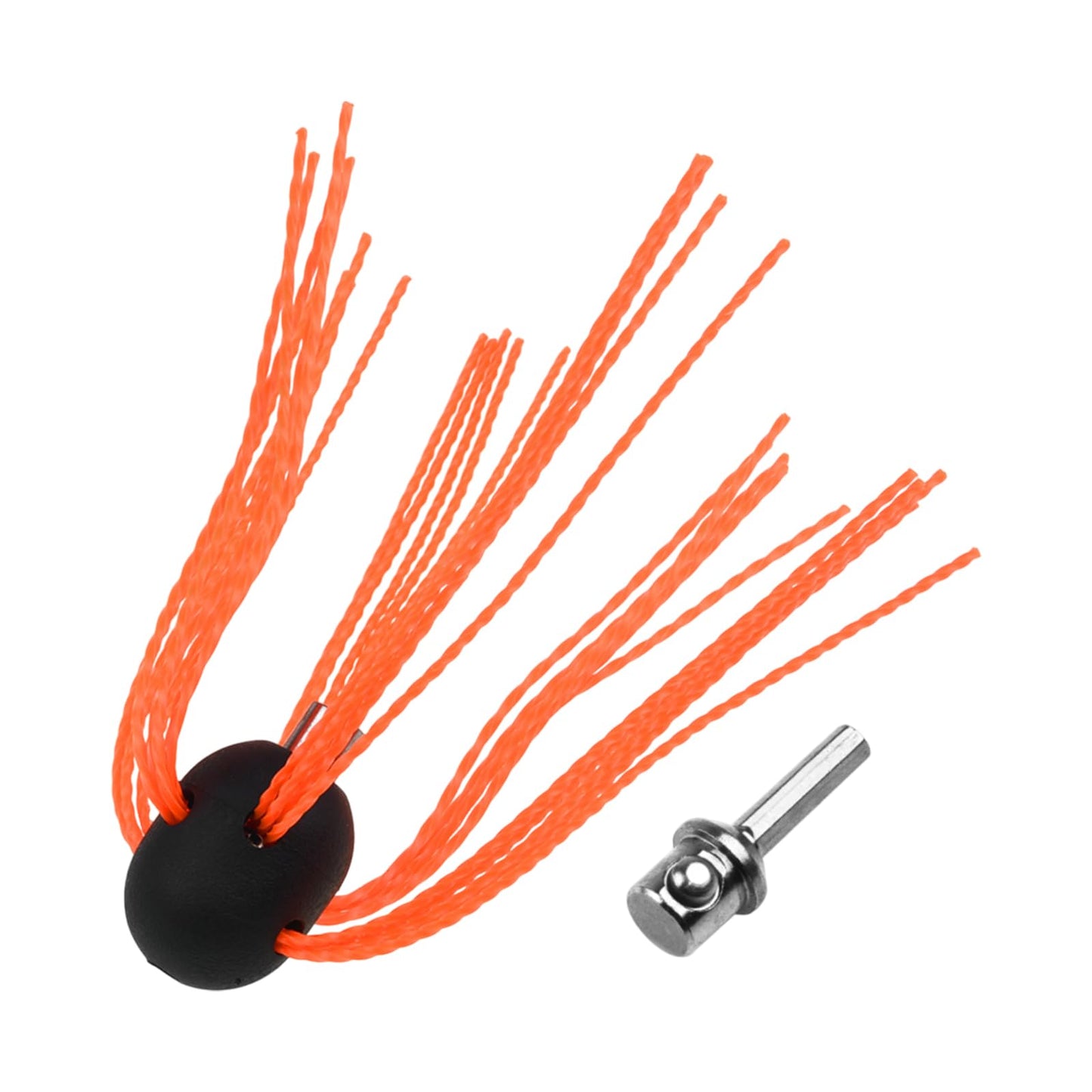 Aluminum Chimney Power Brush, Rotary Sweep Chimney Power Brush for Cleaning Replacement Kit, Chimney Brush Kit Driven by Drill for Sweeping Fireplace Orange (Orange)