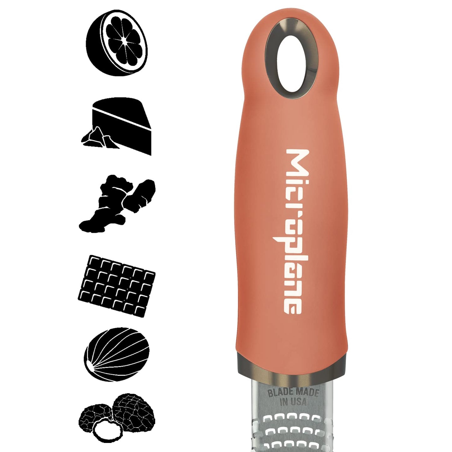 Microplane Premium Classic Citrus Zester and Parmesan Cheese Grater (Cinnamon)