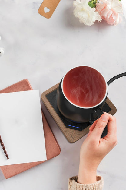 Set: 131F/55C, Coffee Mug Warmer Coffee Warmer for Desk Auto Shut Off Candle Warmer Plate Coffee Cup Warmer Heated