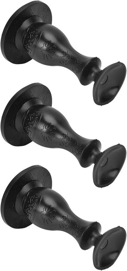 Washer Door Stopper, Rubber Soft Convenient Washing Machine Door Prop with Suction Cup (Black)