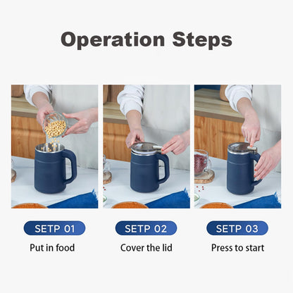 Household Small Powder Grinding Machine, Grain mills, Herb Grinder, Spice Grinder, Electric Coffee Grinder, Multifunctional Grinding Machine with 304 Stainless Steel Blade (White)