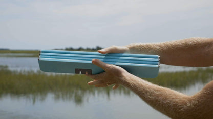 Stowaway Cutting Board - Folding Cutting Board Designed To Easily Fold, Lock, and Stow Anywhere.