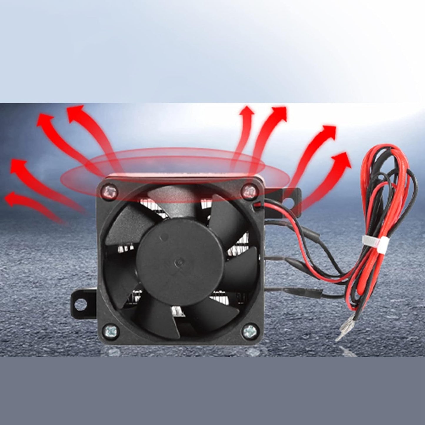 PTC Electric Fan Heater for Small Space Heating, Car Air Heater, Constant Temperature Incubator (24V 250W)