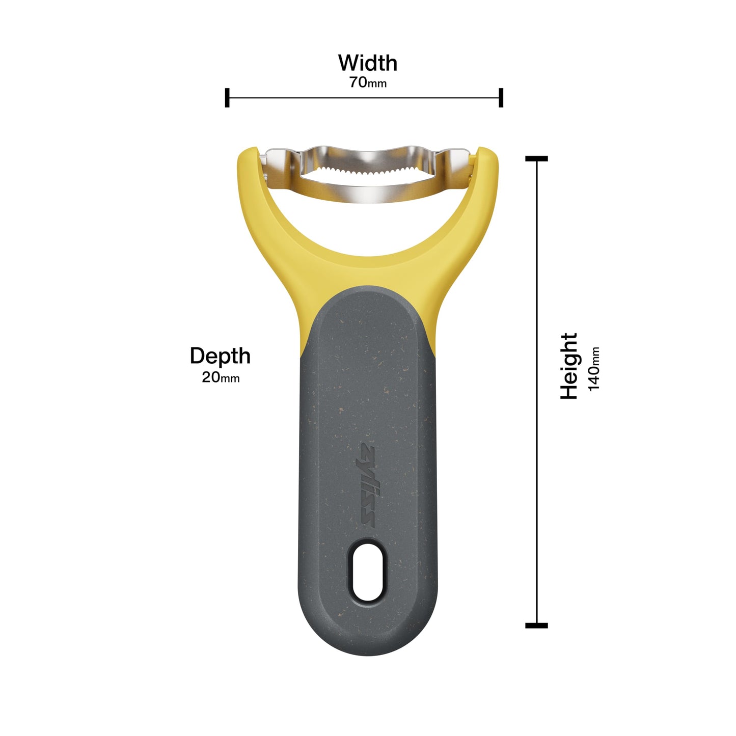 Zyliss Corn Stripper – Extra Sharp Corn on the Cob Stripper Tool & Kernel Remover with Stainless Steel Serrated Blade – Ergonomic Handle – Dishwasher Safe – Yellow/Black
