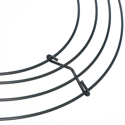 12PCS 10 Inch Metal Wire Wreath Frame, Round Steel Form for Christmas Crafts Floral Decorations Home Garden Wedding Party