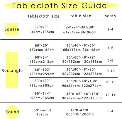 MANGATA CASA 2PCS Yellow Gingham Tablecloth, Waterproof Checkered Table Cloth for Square Tables, Light Yellow 52x52in