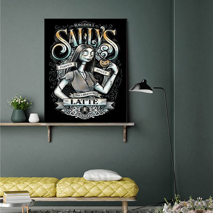 SaxSauly DIY 5D Diamond Painting Halloween Skull by Numbers Kits for Adult and Kids,Round Full Drill Crystal Rhinestone Cross Stitch Arts Craft Canvas for Home Wall Decor.(Skull-4-12X16in/30X40cm)