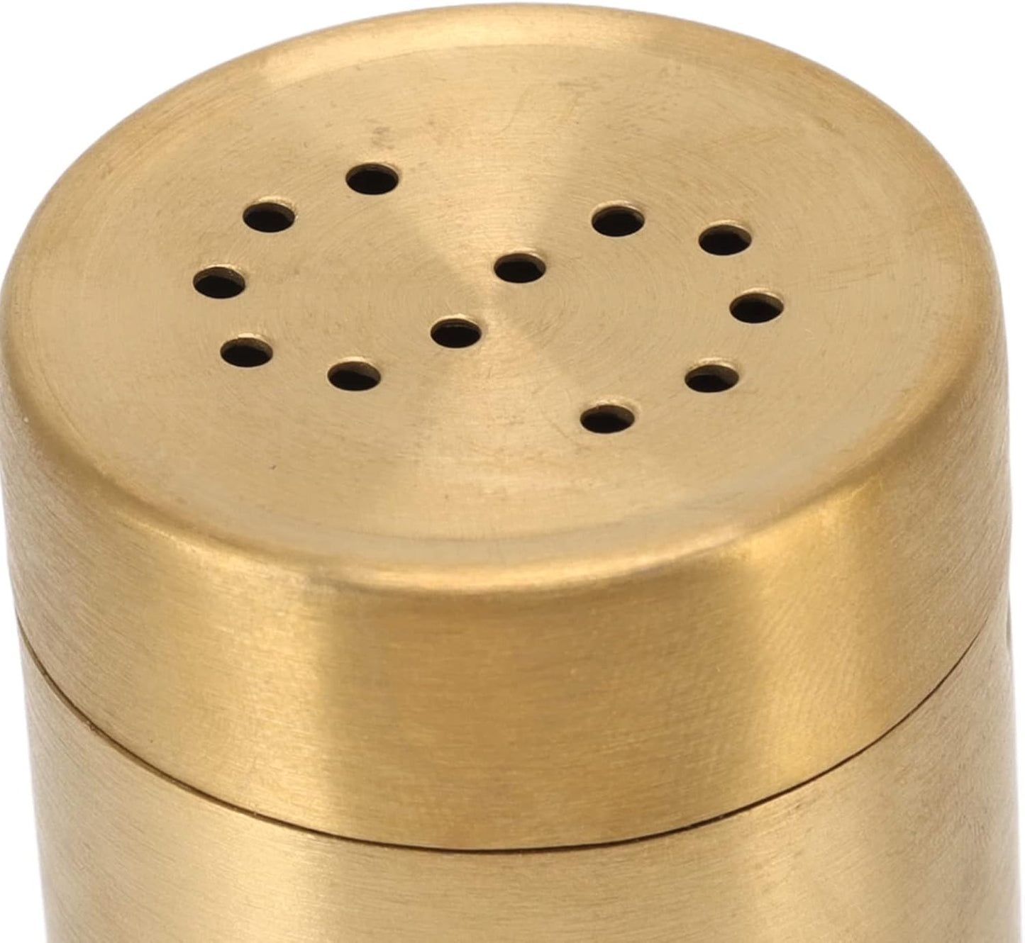 Gold Spice Jar, 2 Pcs Stainless Steel Rustproof Screw Open Top Seasoning Shaker Bottle for Salt, Sugar, Pepper