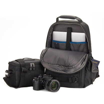 Tenba Axis v2 16L RoadWarrior Camera/Briefcase Backpack for DSLR and Mirrorless cameras plus a 16-inch Laptop – Black (637-764)