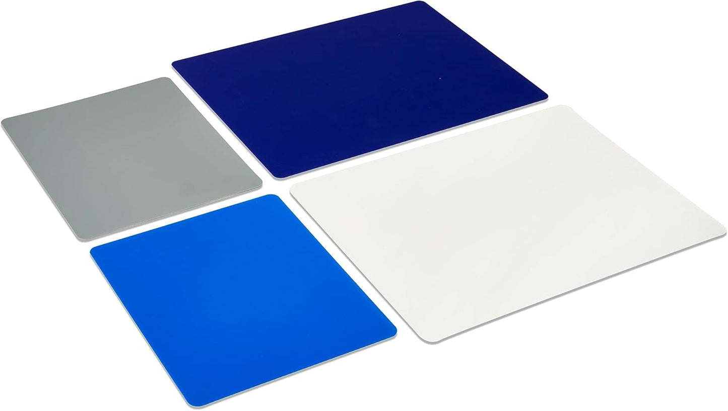 Farberware Flexible Kitchen Cutting Mat Set, 4-Piece, Made in the USA, Non-Slip Design, 8x10 and 11x14 Inches