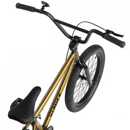 cubsala Freestyle BMX Bike, 20 Inch Yaphet Bicycle for Teen Beginner and Adult Riders, Bike with Hi-Ten Steel Frame, Gold