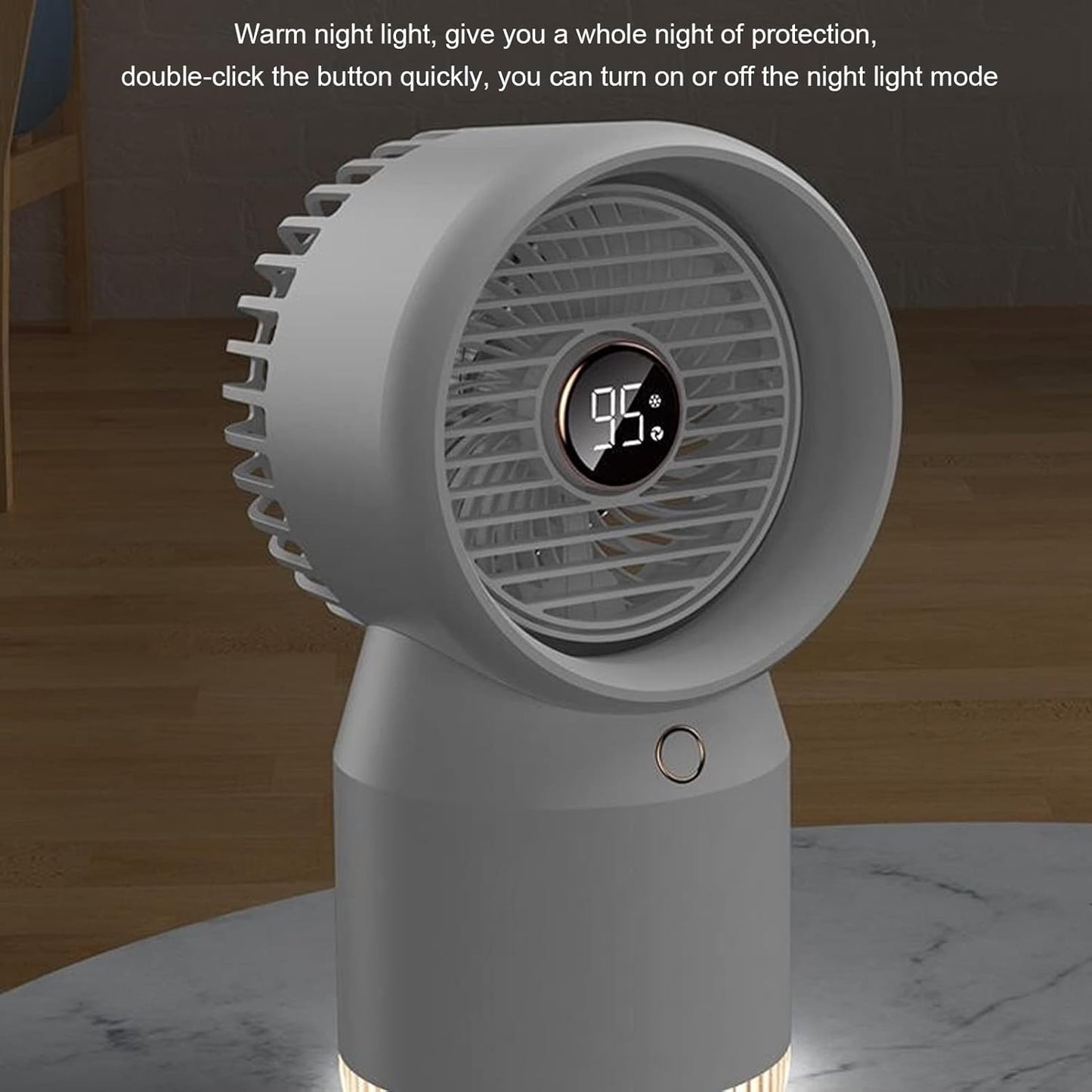 ENZZ Car Air Conditioner, USB Powered, Fast Cooling, Mini Camping Air Conditioner for Home, Office, Car
