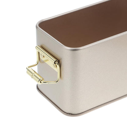 MAGICLULU Multipurpose Rectangular Metal Box with Lid Elegant Storage Container for Cookies Candy Snacks Decorative Tin Can for Food Preservation Daily Use
